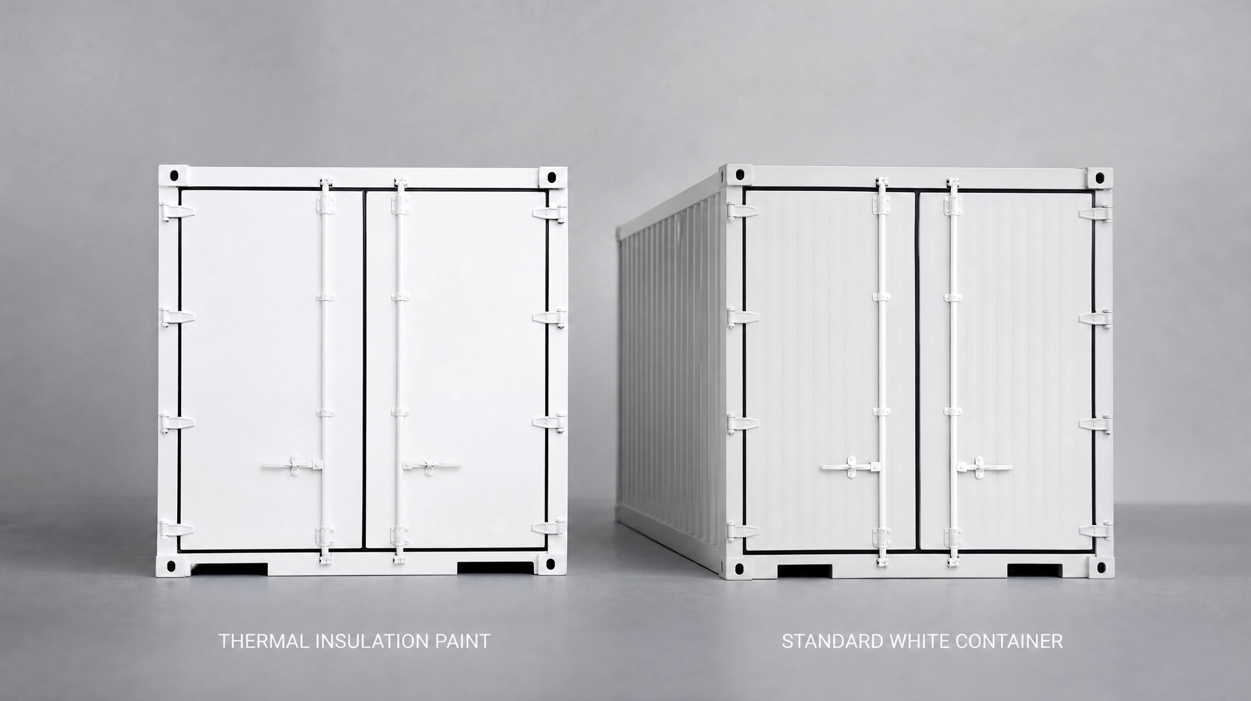 tiisa®施工有無によるモデルコンテナの温度変化比較試験