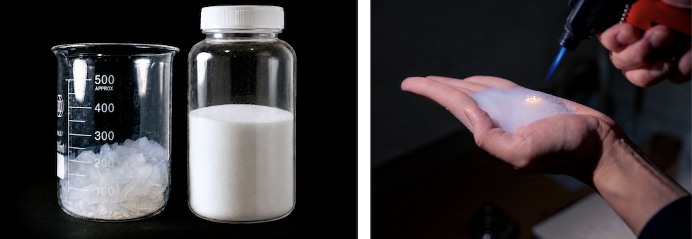 Thermalytica's aerogel material in R&D